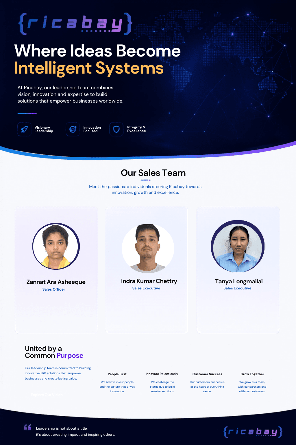 Our Sales Team