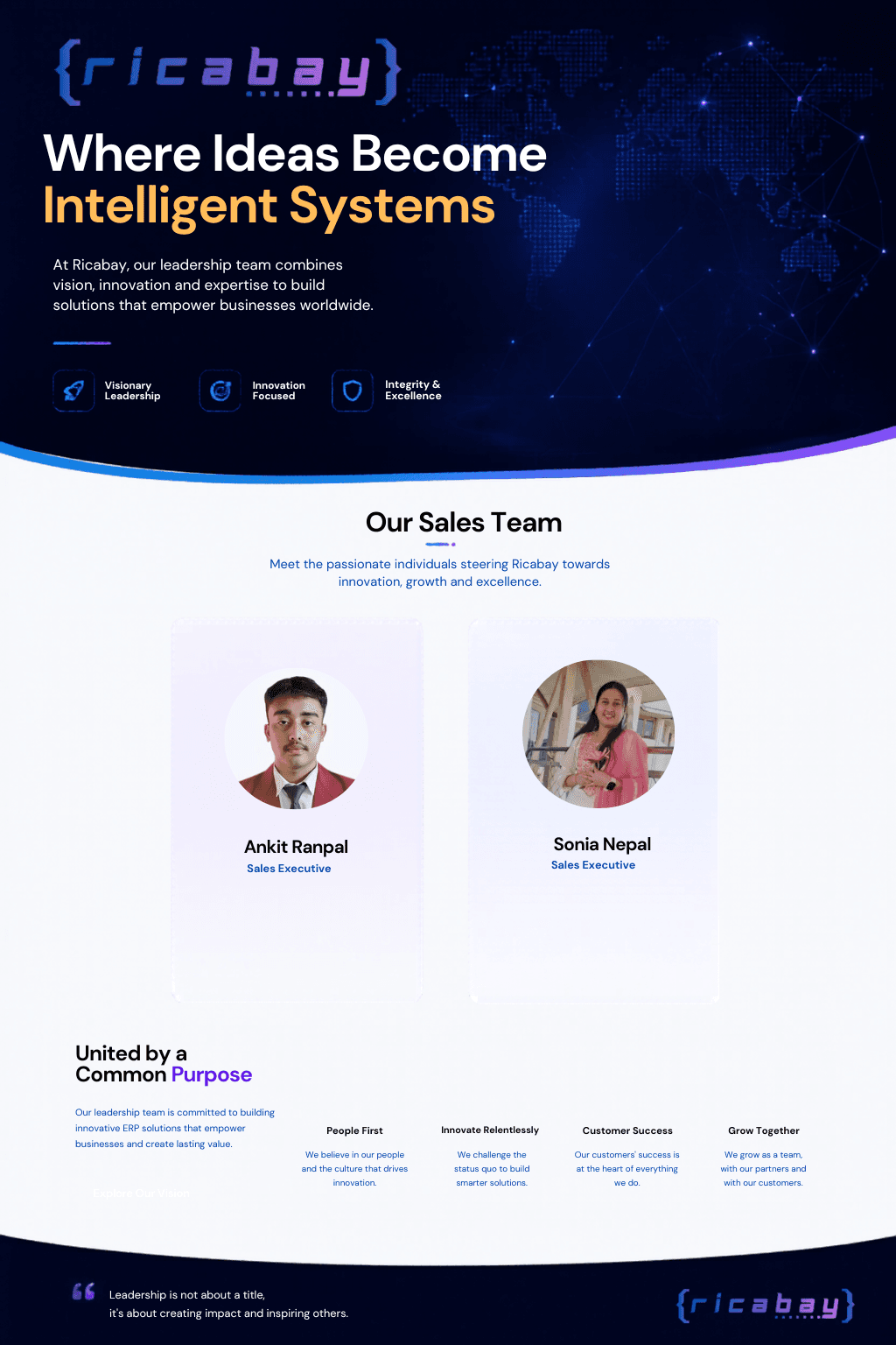 Our Sales Team